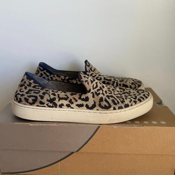 Rothy’s Leopard Print Women Slip On Shoes- SZ 9 - Picture 3 of 9